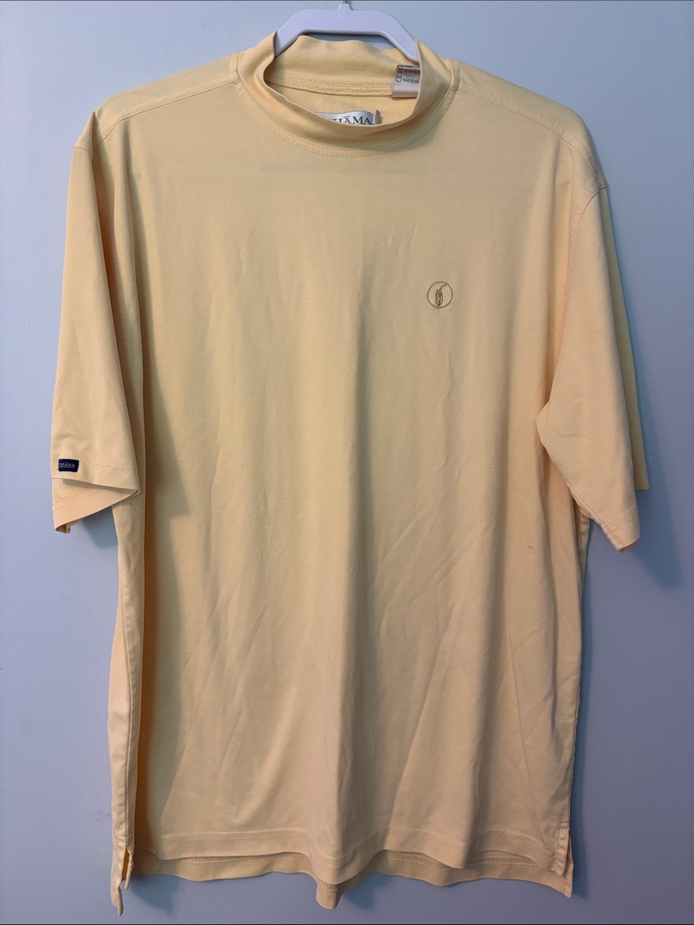 TEHAMA Cream Short-Sleeve Hang ‘em Dry Crew Neck Tee